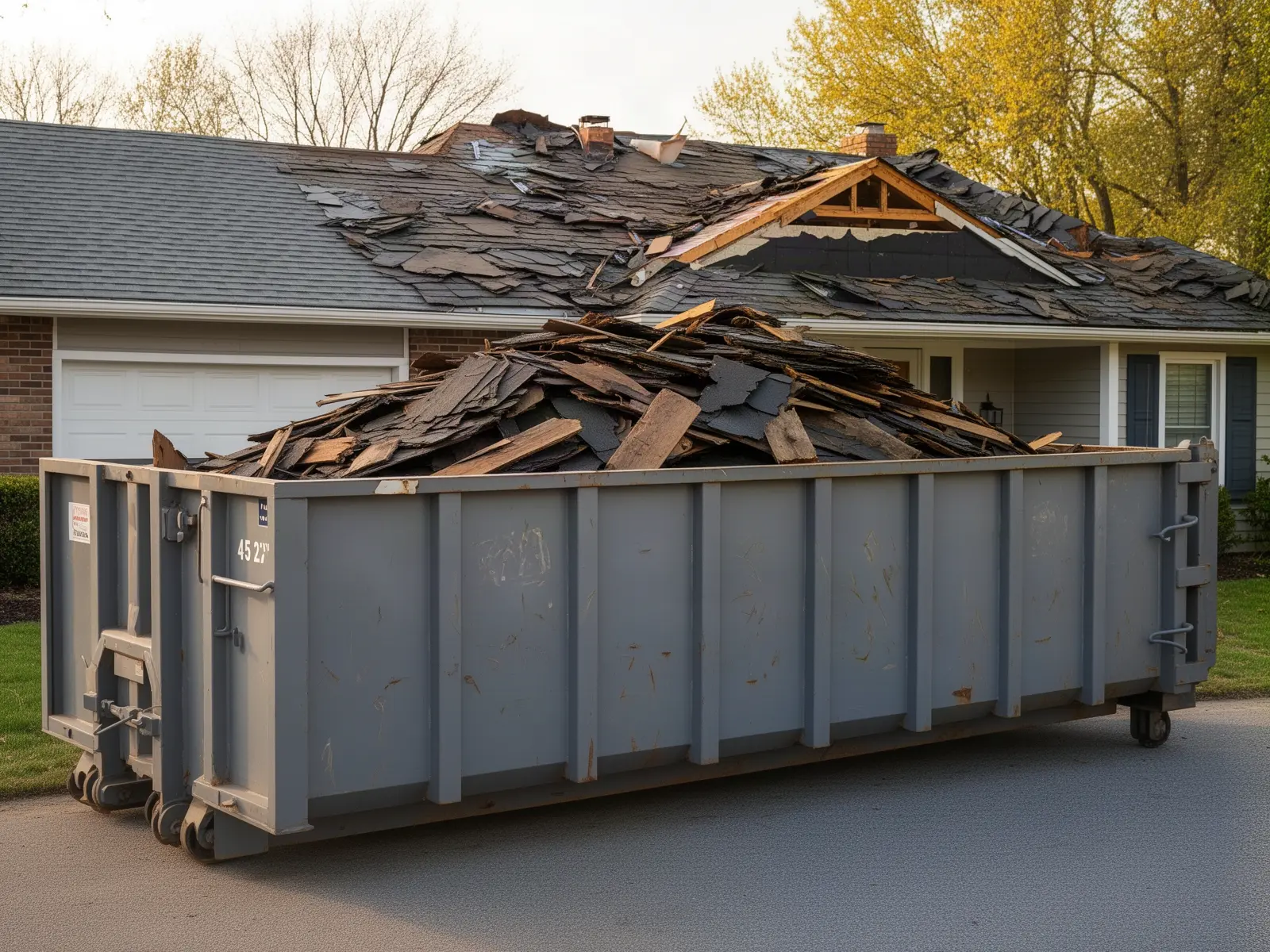 Roll-off dumpster from Greg's Pittsburg Dumpster Rental in Pittsburg, KS